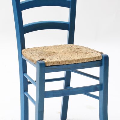 Conjunto de 2 sillas CENISIA en madera paja