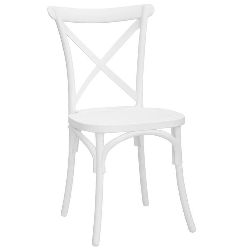 Set di 2 sedie SAMPHENG in polipropilene con schienale ad X