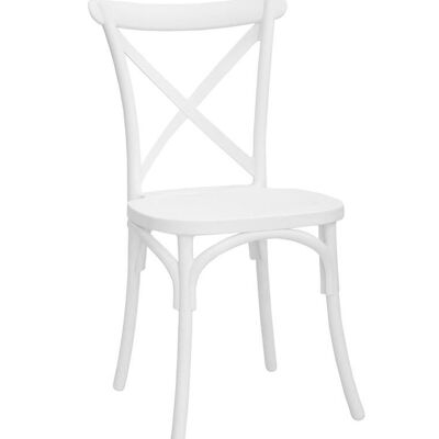 2er-Set SAMPHENG-Stühle aus Polypropylen mit X-förmiger Rückenlehne
