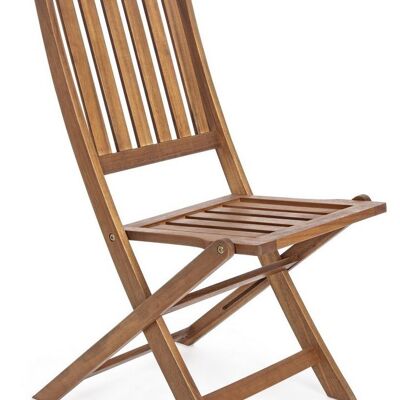 Conjunto de 2 sillas plegables de madera MALI (V)
