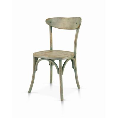CASTELFALFI wooden chair in worn wood