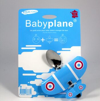 Babyplane bleu - cuillère avion pour bébé 4