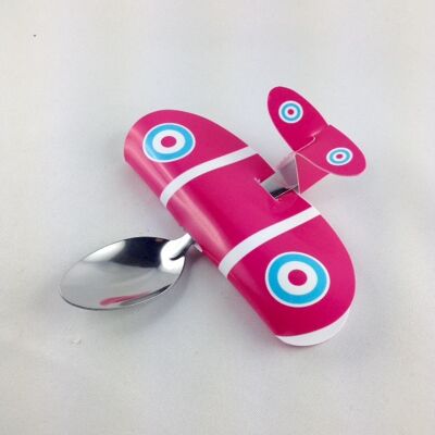Babyplane rosa - cucchiaio per aereo per bambini