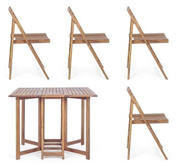 Ensemble table et 4 chaises NOEMI 4