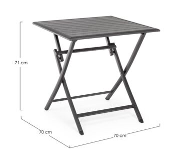 Table pliante ELIN 70x70 cm 7
