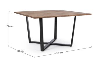 Plateau de table HELSINKI 130x130 cm 2