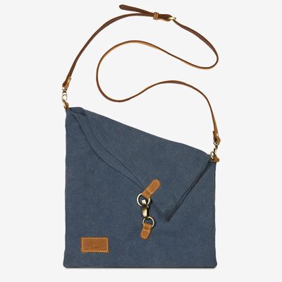 Borsa a tracolla Nele, blu denim