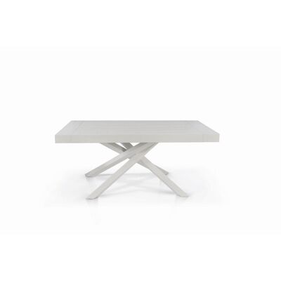 Table en bois TRASTEVERE - à rallonge 160x90 cm - 260x90 cm (Pieds Croisés)