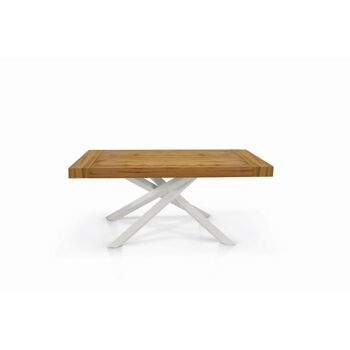 Table en bois TRASTEVERE - à rallonge 160x90 cm - 260x90 cm (Pieds Croisés) 5
