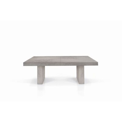 JESOLO Tisch aus Melamin Betonholz ausziehbar 160x90 cm - 410x90 cm