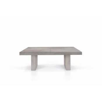 Table JESOLO en bois de béton mélaminé extensible 180x100 cm - 480x100 cm 1