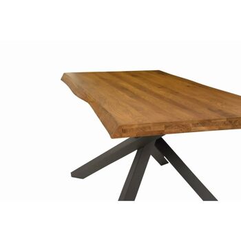 Table BOLGHERI en chêne massif noué ép. 6 160x90 cm (Céréales) 2