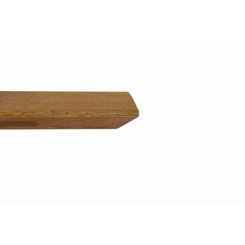 Table PARIOLI en chêne massif noué ép. 4 160x90 cm (Grain) avec pieds traditionnels 2