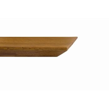 Table PARIOLI en chêne massif noué ép. 4 160x90 cm (Grain) avec pieds traditionnels 3