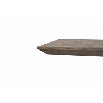 Table PARIOLI en chêne massif noué et verre ép. 4 160x90 cm (Béton) 2