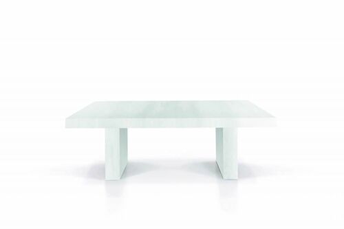 Tavolo JESOLO in legno nobilitato bianco consumato allungabile 180x100 cm - 480x100 cm