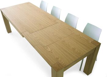 Table extensible NAVIGLI chêne naturel 180x90 cm - 280x90 cm 2