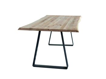 Table OLTRARNO avec plateau en bois massif ép. 4 cm et structure en 250x100 cm 2