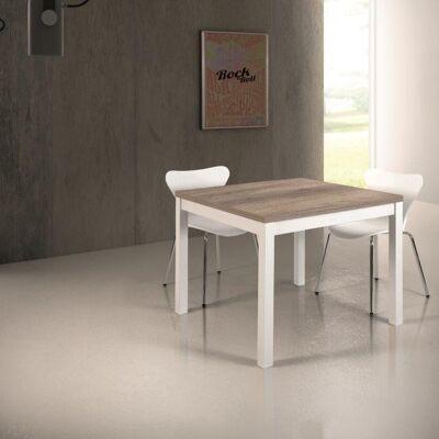POSITANO square extendable table 90x90 cm 180x90 cm