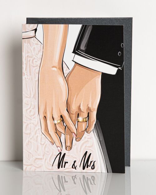 carte de mariage  Mr & Mrs
