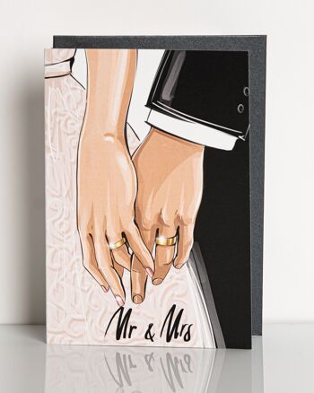 carte de mariage  Mr & Mrs 1