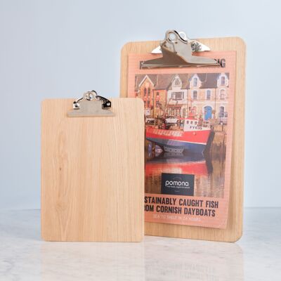 Premium Wooden Clipboards - Fixed Clip