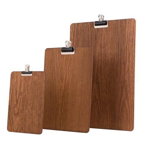 Wooden Clipboards - Removable Bulldog Clip