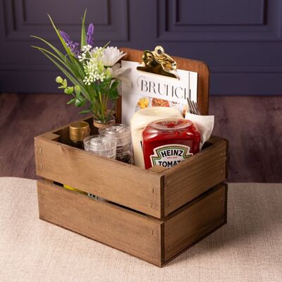 Table Accessory Mini Wooden Crate