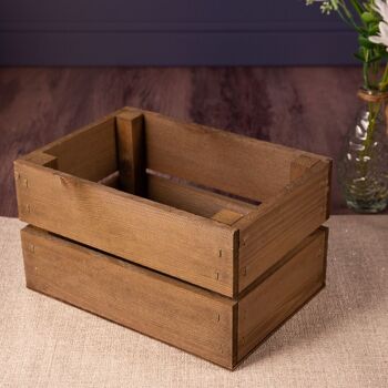 Accessoire de table Mini caisse en bois 2