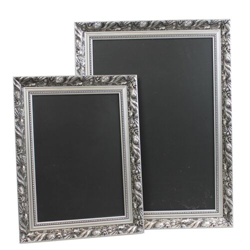 Ornate Silver Framed Blackboards