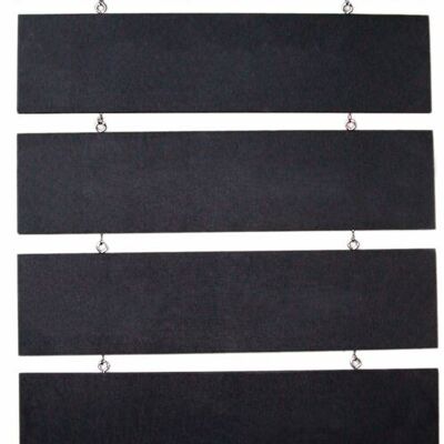 Tableau d'en-tête pour tableau noir avec 5 crochets (420 x 160 mm)