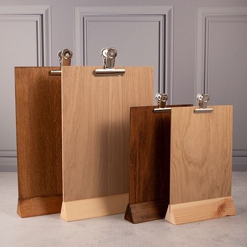 Furnier-Tischplatte mit abnehmbarem Clip