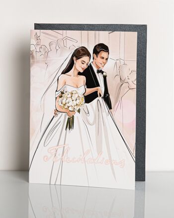 carte de mariage Félicitations 1