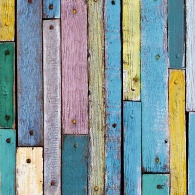 Motif photo cardboard "wood colorful", 49.5 x 68 cm