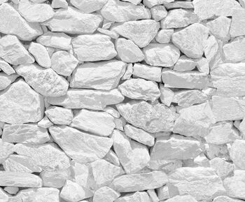 Carton photo motif "Mur de pierre blanc", 49,5 x 68 cm 6
