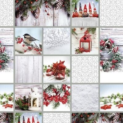 Motif photo cardboard "Country house white/red", 49.5 x 68 cm