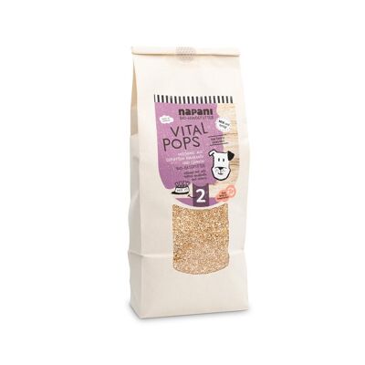 Alimento básico ecológico "Vital Pops" para perros con amaranto y quinoa, 400g