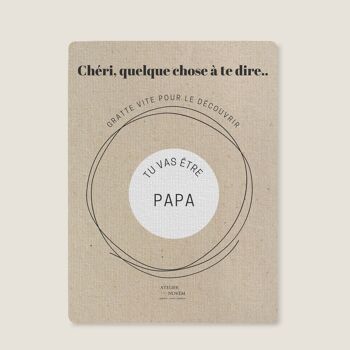 Annonce de Grossesse - Cartes à Gratter Kraft - Tu vas être Papa 1