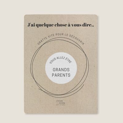 Schwangerschaftsankündigung – Kraft-Rubbelkarten – Sie werden Großeltern