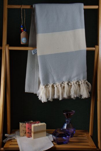 Serviette de hammam "Couture Towel" | serviette de sauna 9