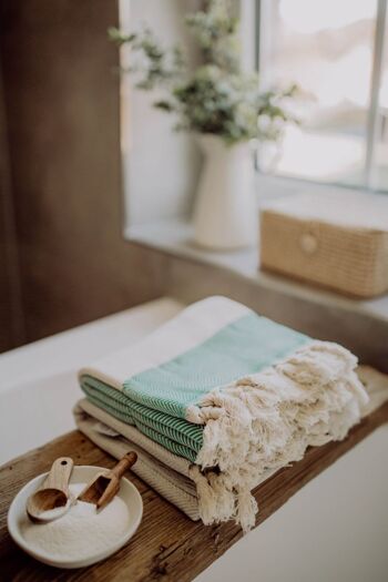 Serviette de hammam "Couture Towel" | serviette de sauna 8