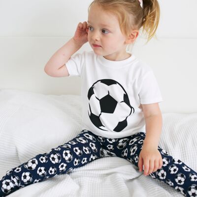 Football print T shirt - 3-6 M - White