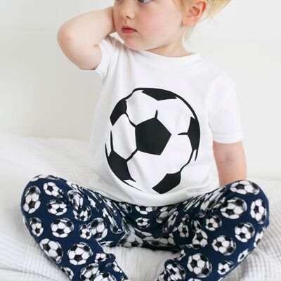 Football print T shirt - 2-3 Y - Grey