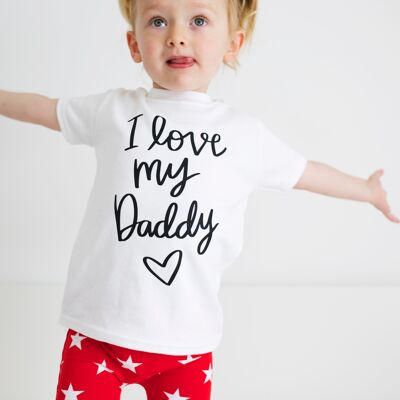 I love my Daddy  T shirt - 3-6 M - Grey