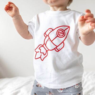 Rocket print T shirt