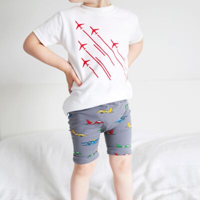 Airshow print Shorts 1-9 Years