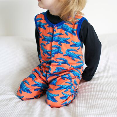 Crocodile print Dungarees 1-6 Years