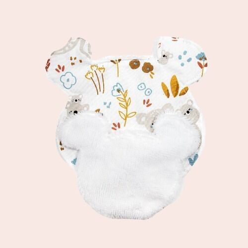Lot de 2 lingettes nettoyantes réutilisables "Panda"