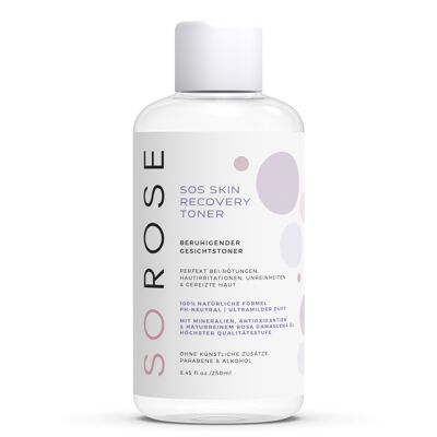 SOROSE SOS Skin Recovery Toner 250ml
with a naturally softened fragrance