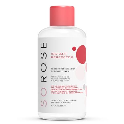 SOROSE Instant Perfector 250ml
angereichert mit japanischem Bio Sake (Reisswein) Ferment